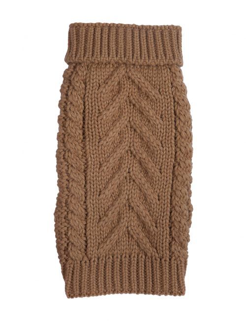 Super Chunky Camel dog sweater by Fab Dog