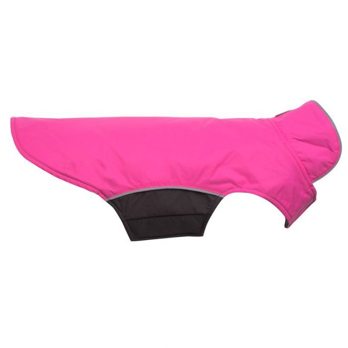 nylon dog jacket coat Hot Pink by worthy dog