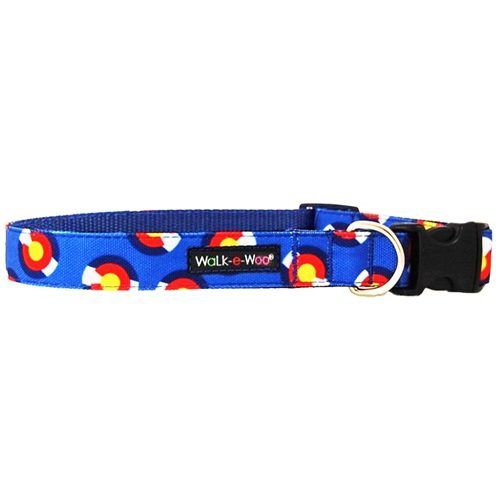 walk-e-woo colorado-blue dog collar