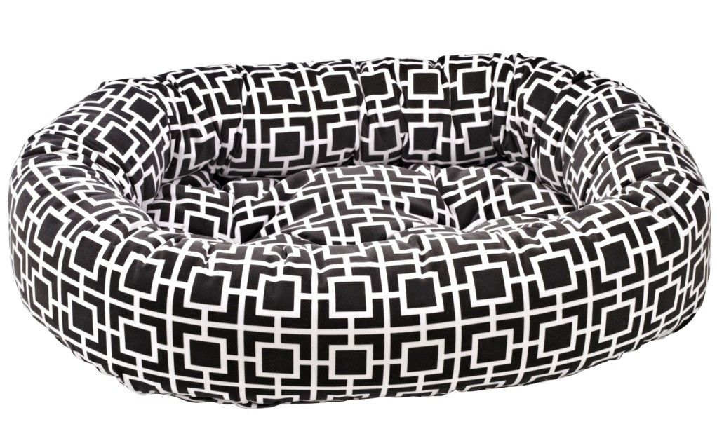 Bowers Dog donut bed courtyard grey