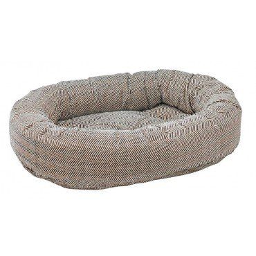 herringbone donut dog bed