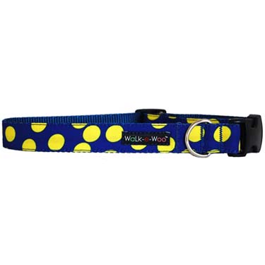 walk-e-woo-neon-dots-yellow-blue-dog-collar