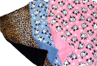 sheep-leopard dog binkey blanket