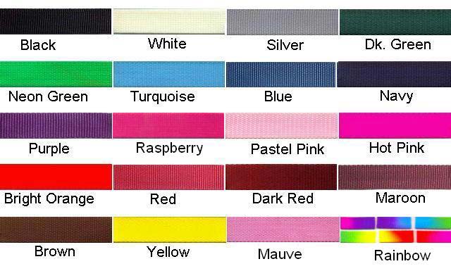 Nylon dog Collar Colors beaded dog collars