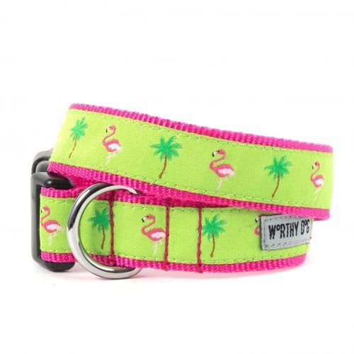 Worthy Dog Flamingo Dog Collar