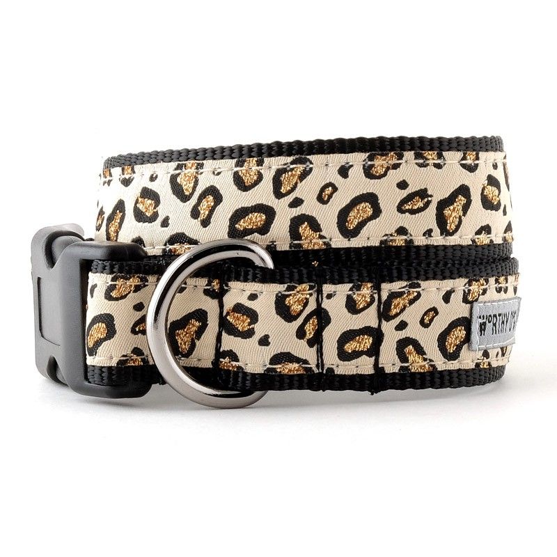 Worthy Dog Cheetah Tan Dog Collar