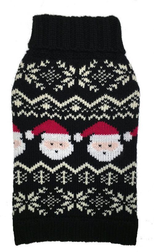 Fab Dog Santa Fairisle Dog Sweater holiday
