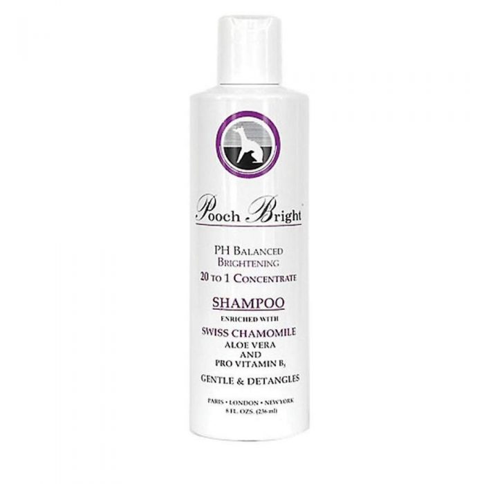 Dog Shampoo- Brightening/Whitening Shampoo for All Dogs made with the Finest Ingredients / 20:1 Concentrated/ 8 oz Bottle - Works GREAT on White Dogs