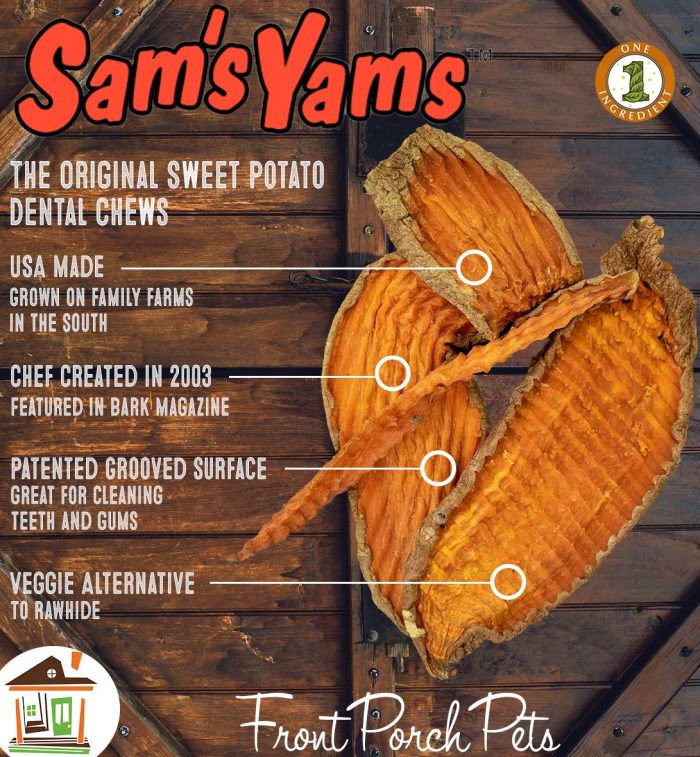 Sam'S Yams Big Boyz Sweet Potato Dog Treats, 15 Oz, 425 Grams - Image 4