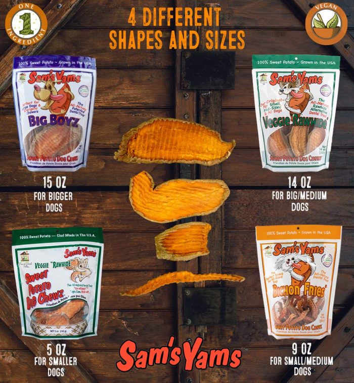 Sam'S Yams Big Boyz Sweet Potato Dog Treats, 15 Oz, 425 Grams - Image 8