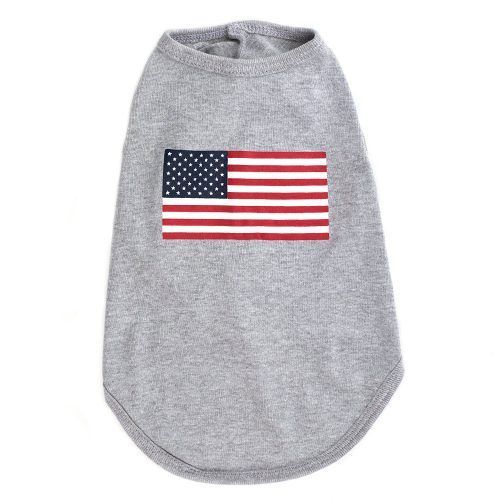 Worthy Dog American Flag Dog Tee SHirt