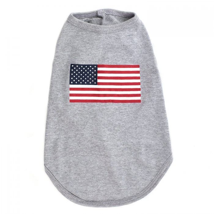 Worthy Dog American Flag Dog Tee SHirt